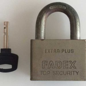 Image contains a photo of a small padlock with a key placed next to it.